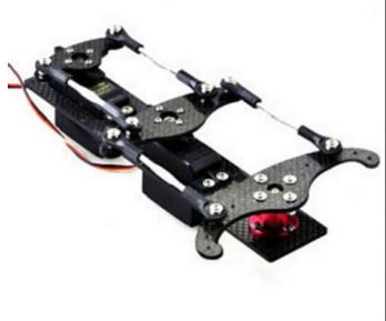 Carbon Fibre Double Servo tray for rudder closed loop control
