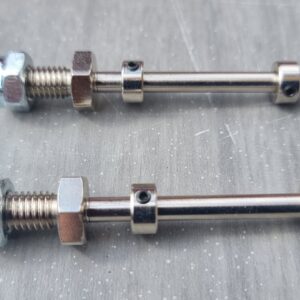 5mm Wheel shaft / stub axle 5 x 50 x m8 Heavy Duty!